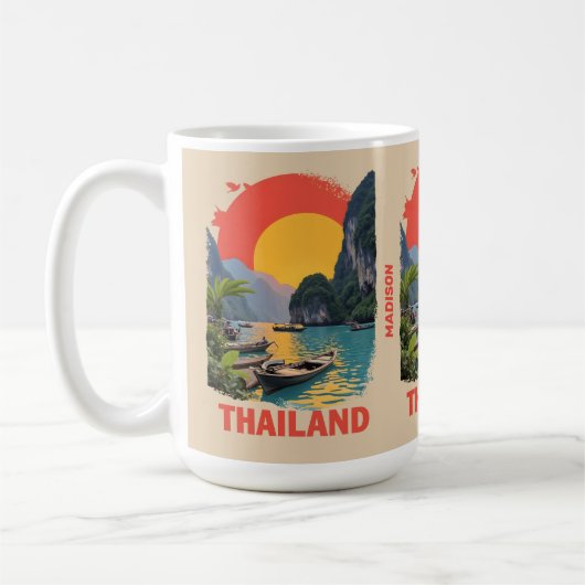 Aangepaste naam Thailand Koffiemok (Links)