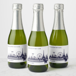 Aangepaste naam Thailand Sparkling Wijnetiket