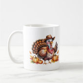 Aangepaste naam Thanksgiving kalkoen herfst Koffiemok (Links)