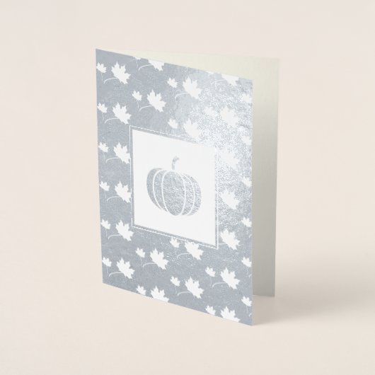 Aangepaste naam Thanksgiving Real Folie Kaarten (Voorkant)