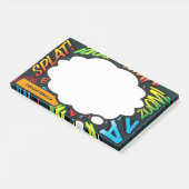 Aangepaste naam Think Bubble Fun Comic Book Post-it® Notes (Schuin)