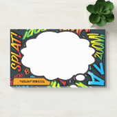 Aangepaste naam Think Bubble Fun Comic Book Post-it® Notes (Kantoor)