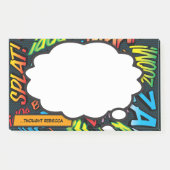 Aangepaste naam Think Bubble Fun Comic Book Post-it® Notes (Voorkant)