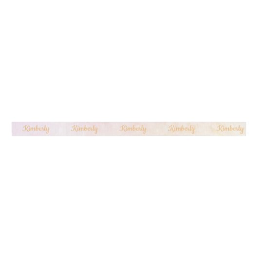 Aangepaste naam Tie Dye Script Grosgrain Lint (Voorkant)