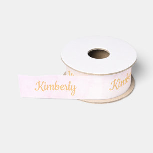 Aangepaste naam Tie Dye Script Grosgrain Lint