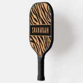 Aangepaste naam tijger - Dierlijk printpatroon - K Pickleball Paddle (Links)