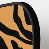 Aangepaste naam tijger - Dierlijk printpatroon - K Pickleball Paddle (Links Detail)