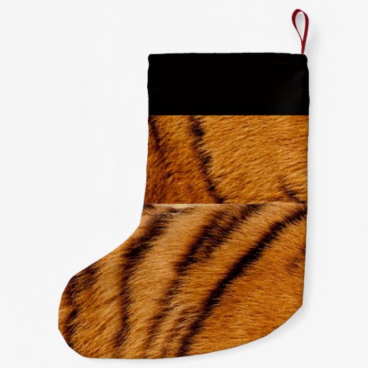 Aangepaste naam tijgerhuid  kleine kerstsok (Achterkant)