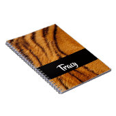 Aangepaste naam tijgerhuid notitieboek (Rechterzijde)