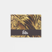 Aangepaste naam tijgerhuidafdruk post-it® notes (Voorkant)