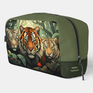 Aangepaste naam Tijgers Illustratie Toilettasje