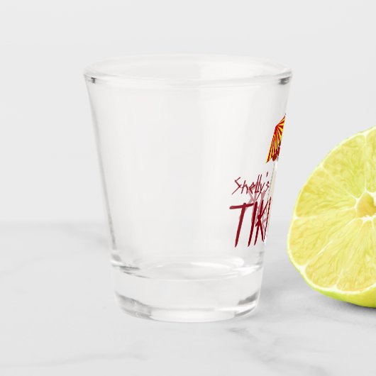 Aangepaste naam Tiki Bar Shot Glas (Links)