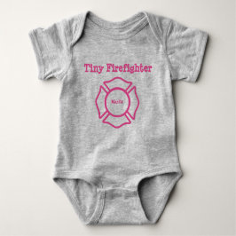 Aangepaste naam Tiny FireFighter Bodysuit
