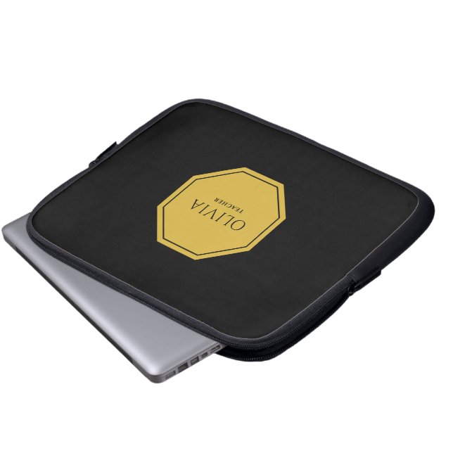 Aangepaste naam & titel 10" Neopreen Laptop Mouw Sleeve (Voorkant onderkant)