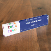 Aangepaste naam Titel Desk Naam Bord Uw kleuren Naambordje (Zijkant)