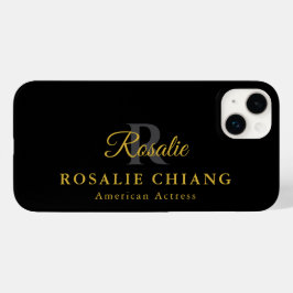 Aangepaste naam & titel met monogram Case-Mate iPhone 14 plus hoesje