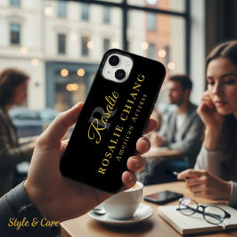 Aangepaste naam & titel met monogram Case-Mate iPhone 14 hoesje
