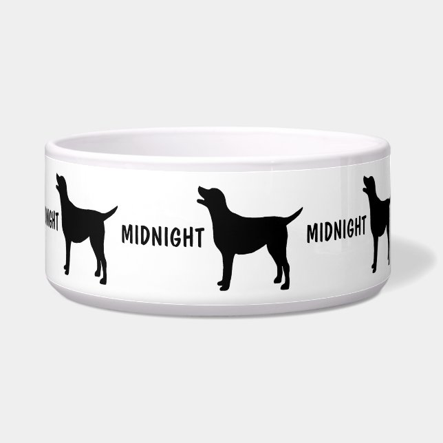 Aangepaste Naam toevoegen Hondenschaal Voerbakje (Rechts)