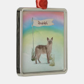 Aangepaste naam Tonkinese Cat Pet Metalen Ornament (Rechts)