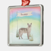 Aangepaste naam Tonkinese Cat Pet Metalen Ornament (Links)