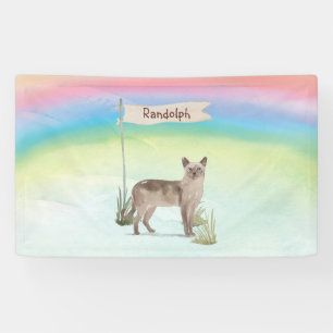 Aangepaste naam Tonkinese kat huisdier Spandoek