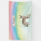 Aangepaste naam Tonkinese kat huisdier Spandoek (Verticaal)
