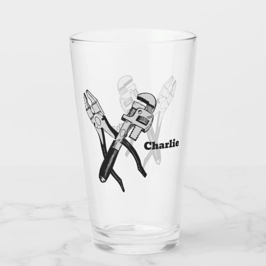 Aangepaste naam TOOLS Glas (Achterkant)