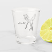 Aangepaste naam TOOLS Shot Glas (Achterkant)