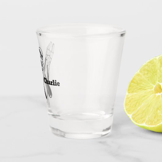 Aangepaste naam TOOLS Shot Glas (Rechts)