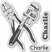 Aangepaste naam TOOLS Sticker (Voorkant)