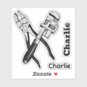 Aangepaste naam TOOLS Sticker (Vel)