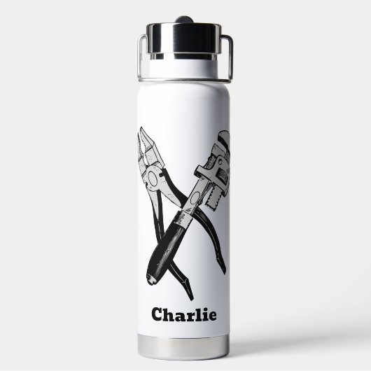 Aangepaste naam TOOLS Waterfles (Achterkant)