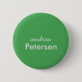 Aangepaste naam trendy modern minimalistisch ronde button 5,7 cm (Voorkant)