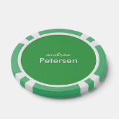 Aangepaste naam trendy moderne minimalistisch poker chips (Enkel)