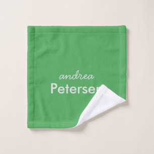 Aangepaste naam trendy moderne minimalistisch washandje