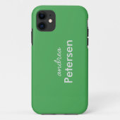 Aangepaste naam trendy moderne minimalistische Case-Mate iPhone case (Achterkant)