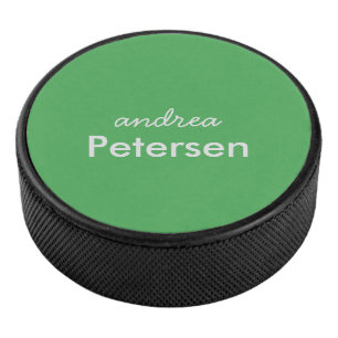 Aangepaste naam trendy moderne minimalistische hockey puck