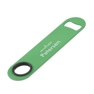 Aangepaste naam trendy moderne minimalistische speed flessenopener