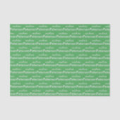 Aangepaste naam trendy moderne minimalistische tissuepapier (Voorkant)