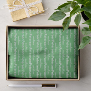 Aangepaste naam trendy moderne minimalistische tissuepapier