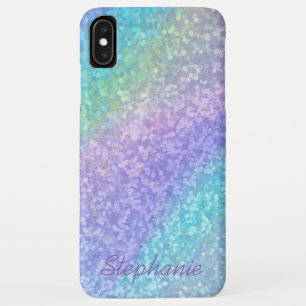 Aangepaste naam Trendy Rainbow Glitter Apple Case-Mate iPhone Case