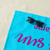 Aangepaste naam Tribrant Colorful Summer Beach Tow Strandlaken (In situ)