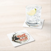 Aangepaste naam Trick or treat  heks Halloween Kartonnen Onderzetters (Insitu)