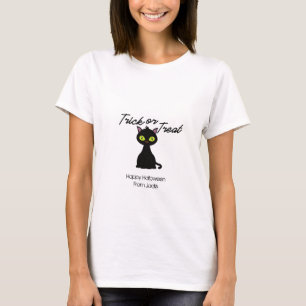 Aangepaste naam Trick or treat T-shirt