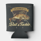 Aangepaste NAAM Trofee Visvangst Visserijtang Visl Blikjeskoeler (Achterkant)