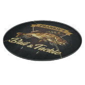 Aangepaste NAAM Trophy Vist Angler Bait Tackshop Snijplank (Hoek)