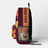 Aangepaste naam Tropical Beach Flamingo Bedrukte Rugzak (Rechts)
