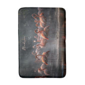 Aangepaste naam Tropical Flamingos Badmat (Voorkant Verticaal)