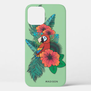 Aangepaste naam Tropical Parrot Case-Mate iPhone Case