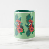 Aangepaste naam Tropical Parrot Mok (Midden)